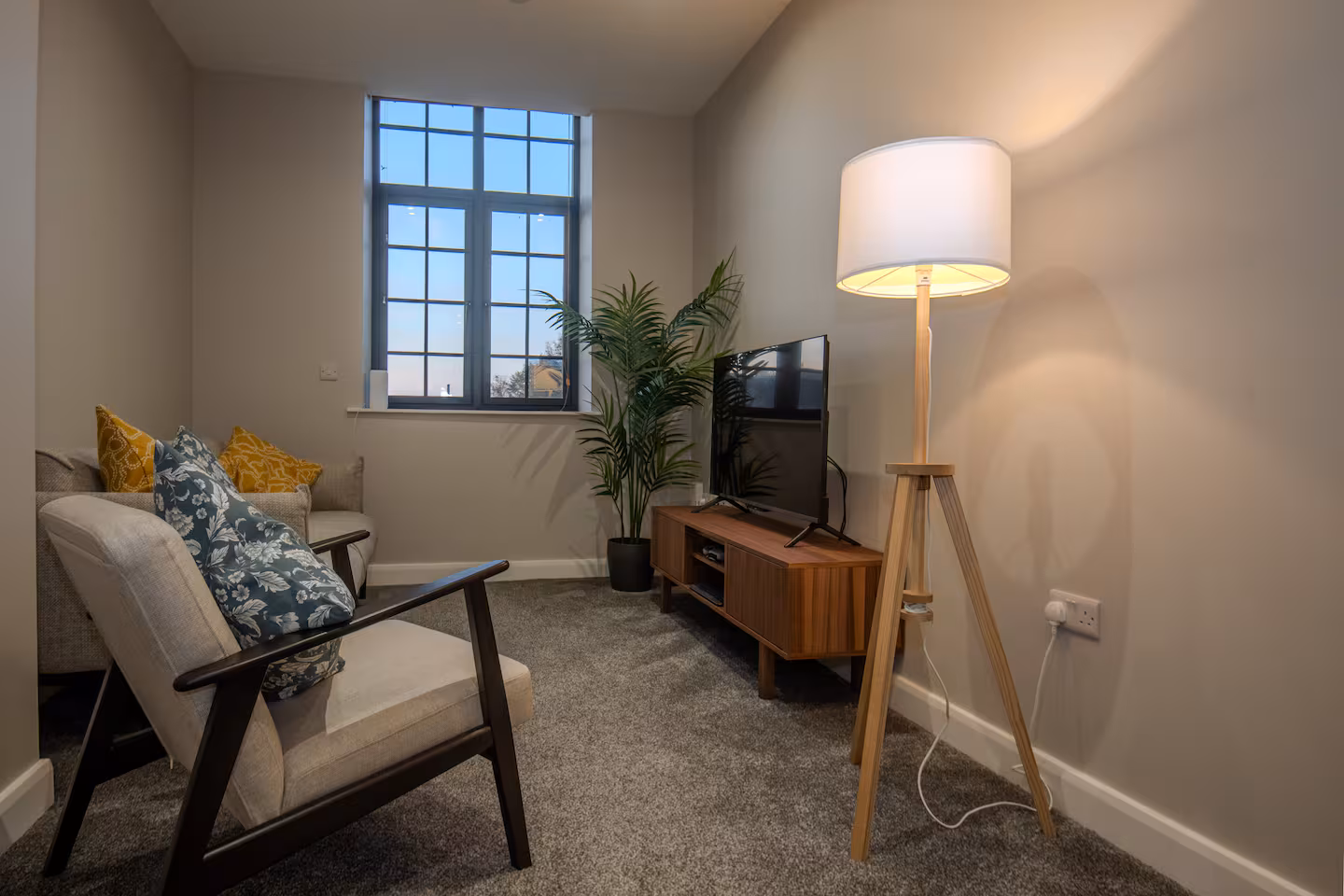 Living room at Greenwood Mill